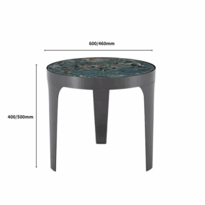 Conjunto de mesas auxiliares Andorra de piedra sinterizada - diseño moderno