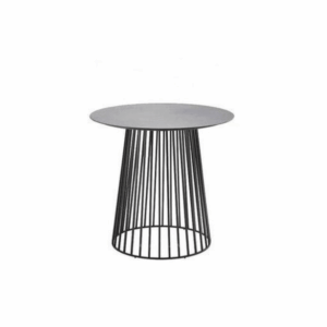 Table d’appoint Tallin ronde – piétement métal, design moderne