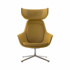 Sillón lounge Orebro de tela - respaldo alto