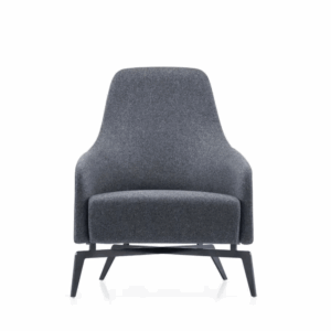 Lounge armchair Helsinborg in fabric - deep seat