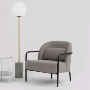 Lounge armchair Jonkos in fabric