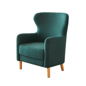 Fauteuil lounge Vaxjo en tissu – finition luxe