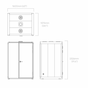 Cabine acoustique de confidentialité Paddington ZUM-M pour bureau – 1 à 2 personnes