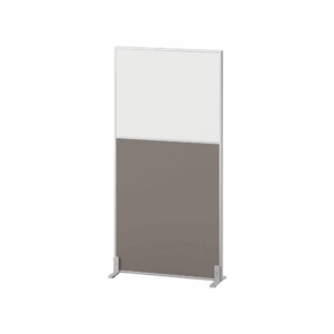 Mobile office partition panel ZuidasD with whiteboard