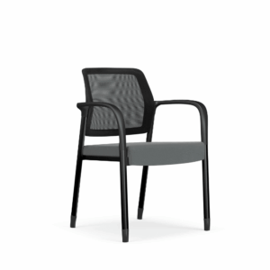 Athalie-A Stackable Chair with Cushioned Seat and Armrests