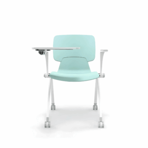 Stackable Chaise Lounge Set with Table and Wheels