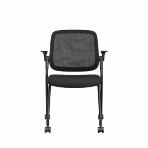 Chaise Foso-A apilable con reposabrazos abatibles y ruedas