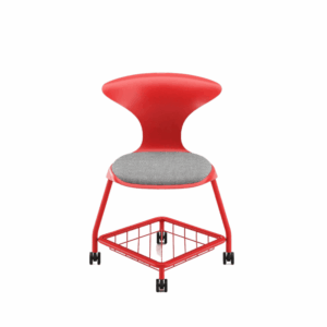 Chaise Keen-B with integrated storage and wheels