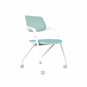 Stackable Vela-A Lounge Chair with Wheels