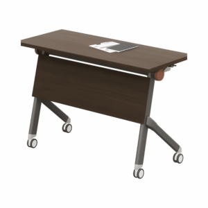 Bureau Focuz pliant avec rangement et roulettes