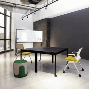 Table de réunion Daejeon mobile à structure métal