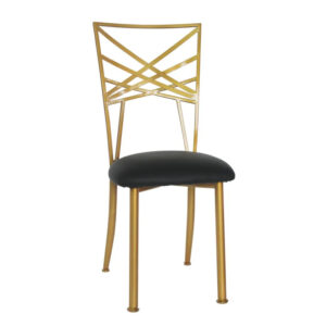 Chaise Cindy Or et noir