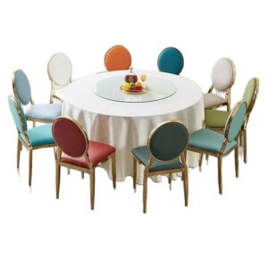 Alvina gold frame chaise with colorful seat