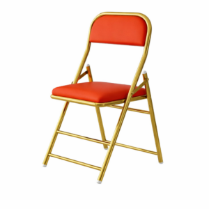 Chaise pliante doré assise couleur
