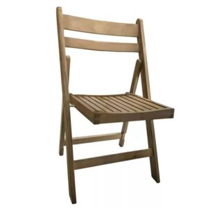 Chaise pliante à latte Bois