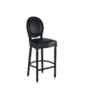 Chaise medaillon bar bois noir