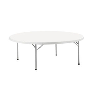 Folding Round Polyethylene Table Diameter 152 cm