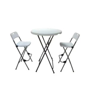 High Round Polyethylene Standing Table Diameter 80cm Height 110cm