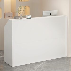 White reception counter 100 X 36 X 92cm