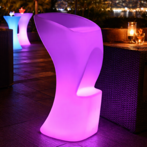 Chaise de Bar Haute Lumineux 51 X 48 X 91