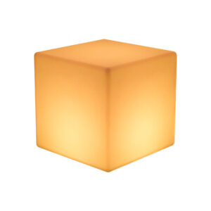Tabouret cube lumineux 40cm