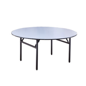 Mesa redonda plegable de PVC de 120cm
