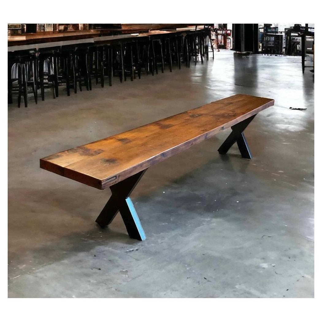 Banc en bois recyclé massif