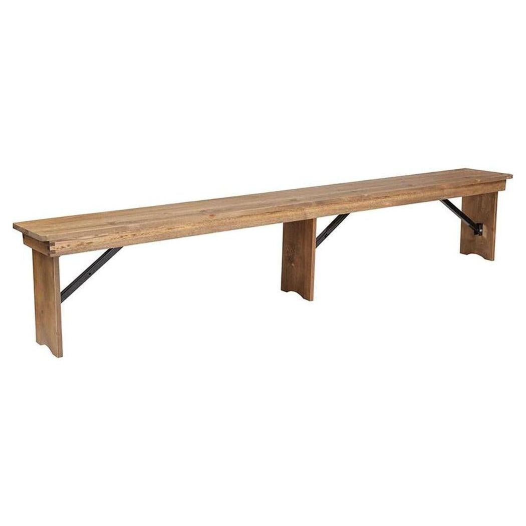 Banc fermier pliant en pin massif