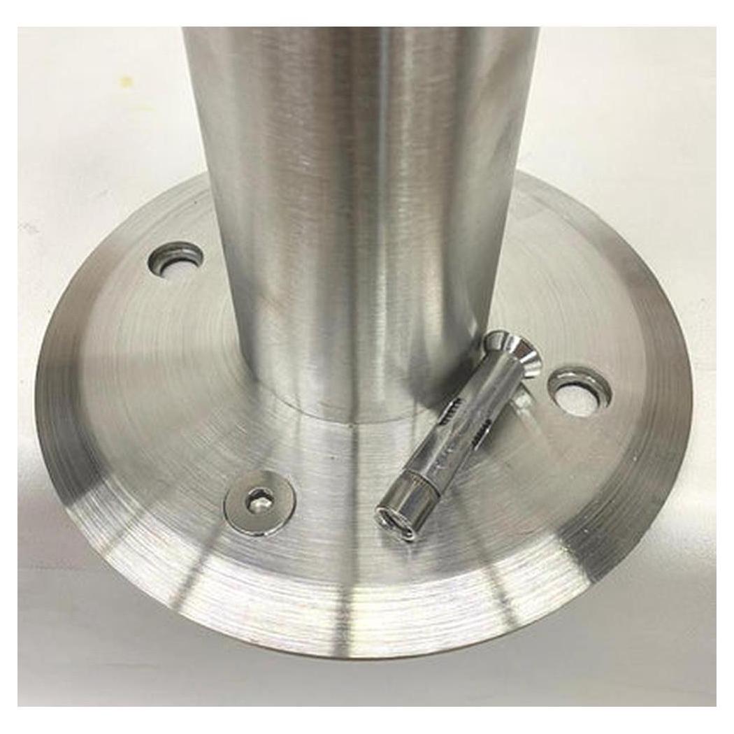 Embase de table fixée au sol – inox