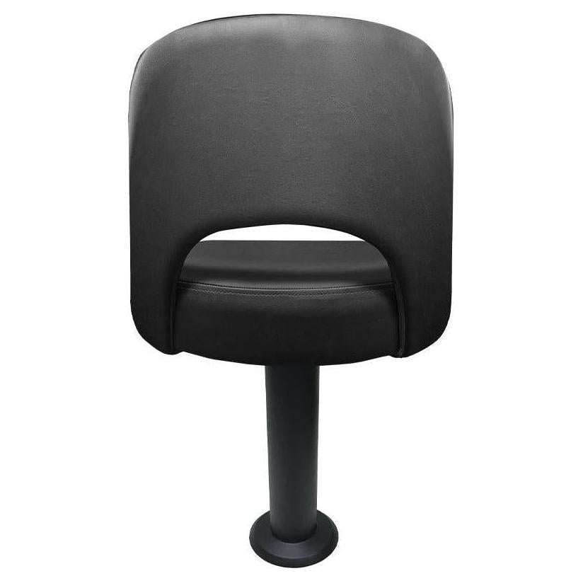 Tabouret sur embase fixée au sol – hauteur standard – assise avec découpe
