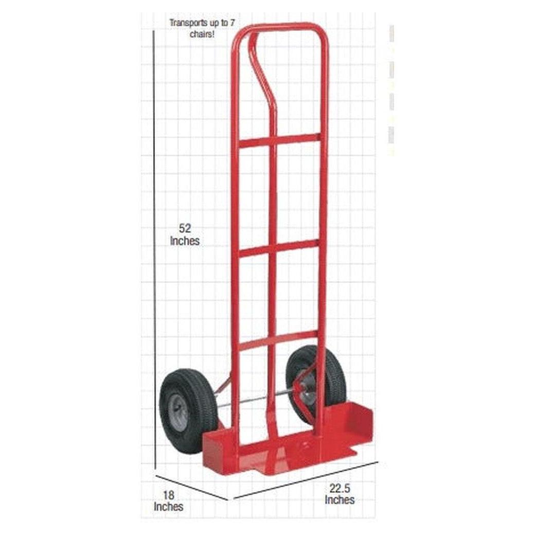 Carrito para sillas apilables de acero