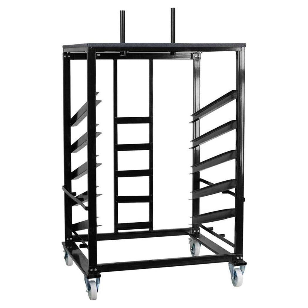 Carro para mesas de cóctel redondas de 91 cm