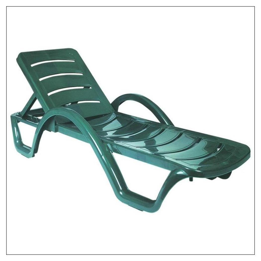 Chaise longue de piscine extérieure
