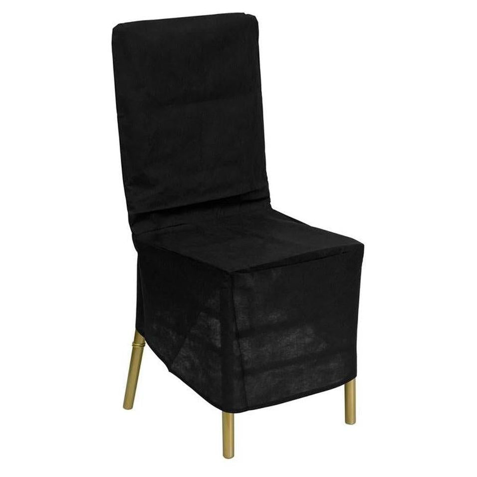 Black protective cover for Chiavari chairs