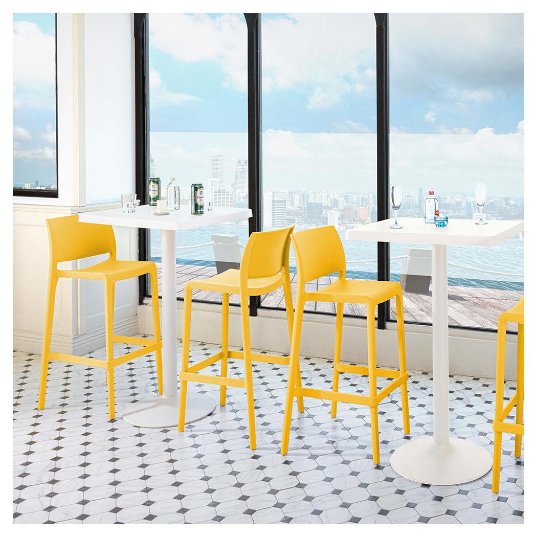 Tabouret de bar extérieur en résine