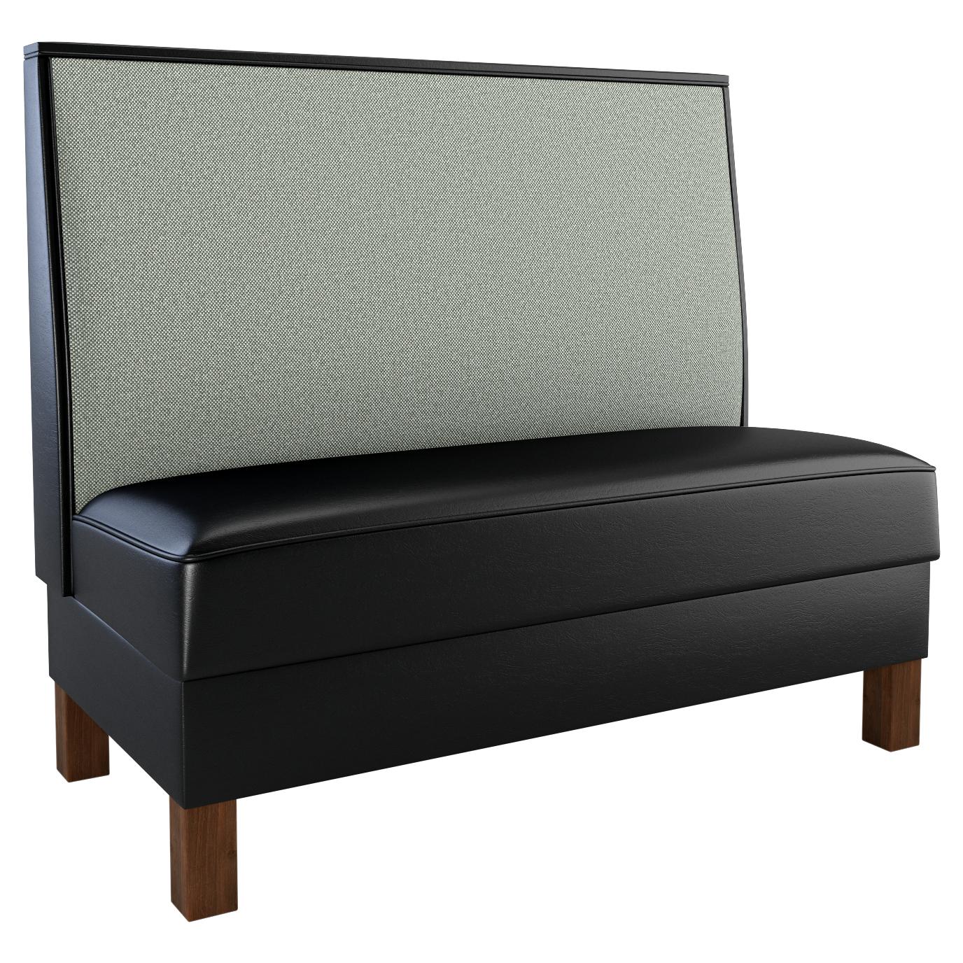 Banquette dossier plein avec pieds