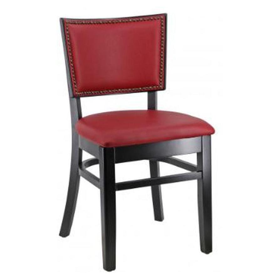 Chaise BENTLEY en bois entièrement rembourrée