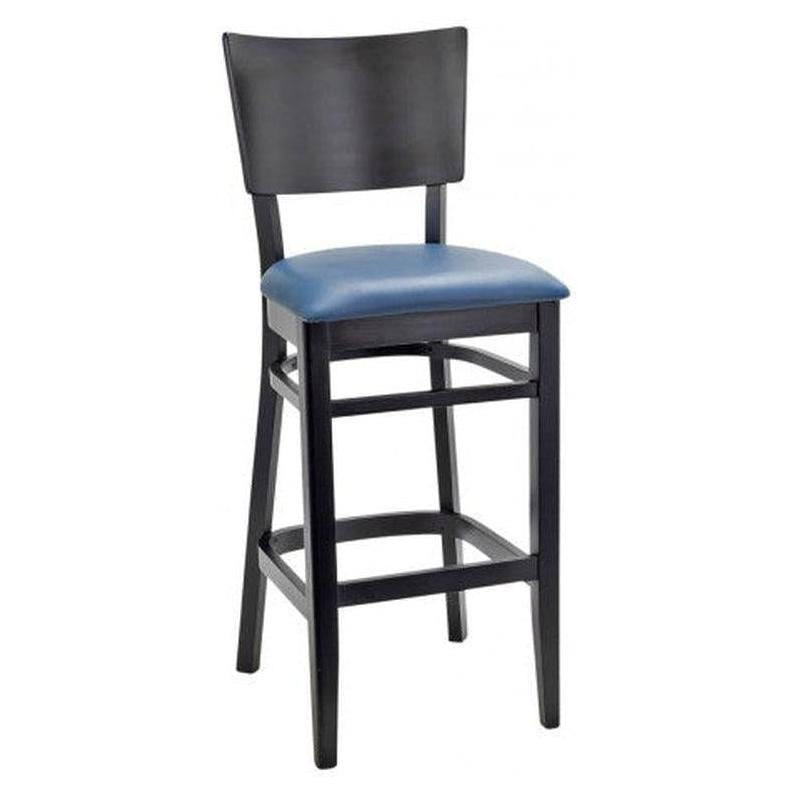 Tabouret de bar BENTLEY en bois rembourré