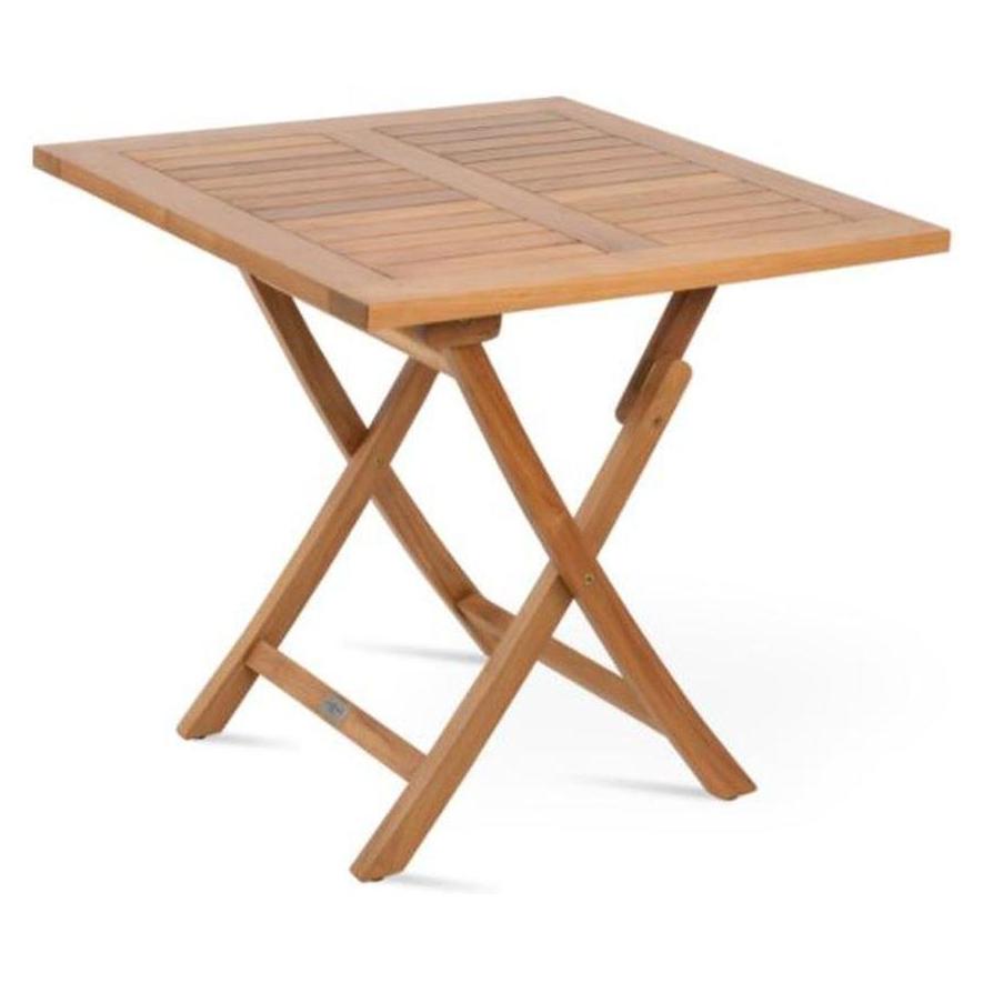 Table pliante SOFIA carrée en teck – usage repas