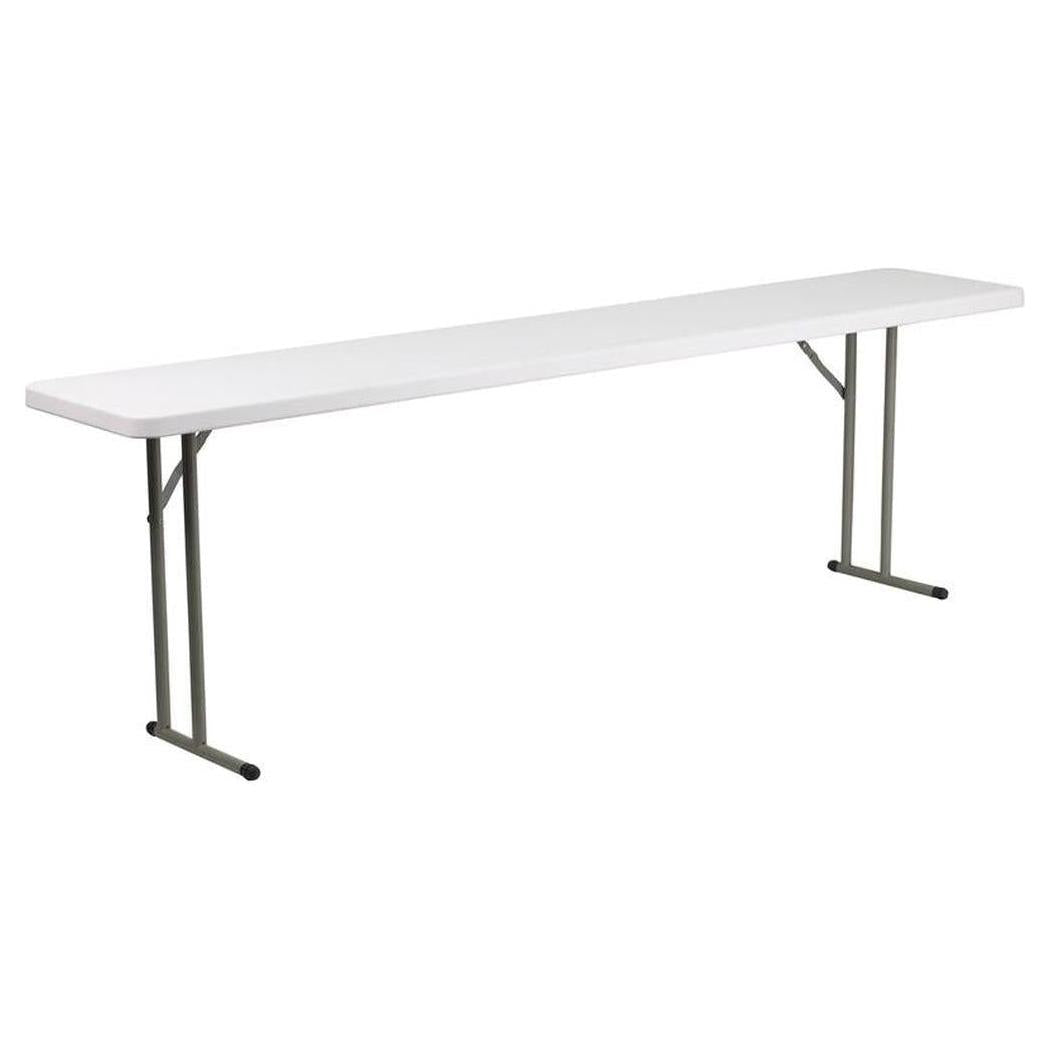 Table pliante formation en plastique blanc – 244 cm