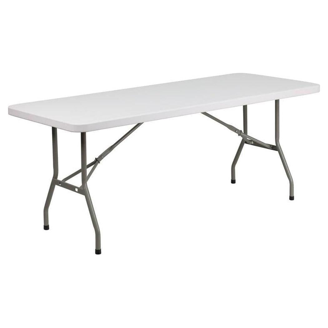 Table pliante en plastique blanc – 183 cm