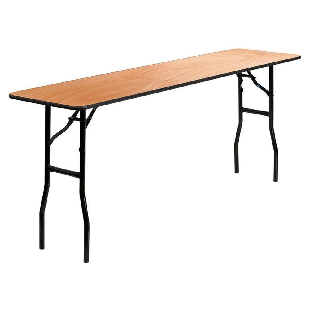 Table pliante rectangulaire en bois