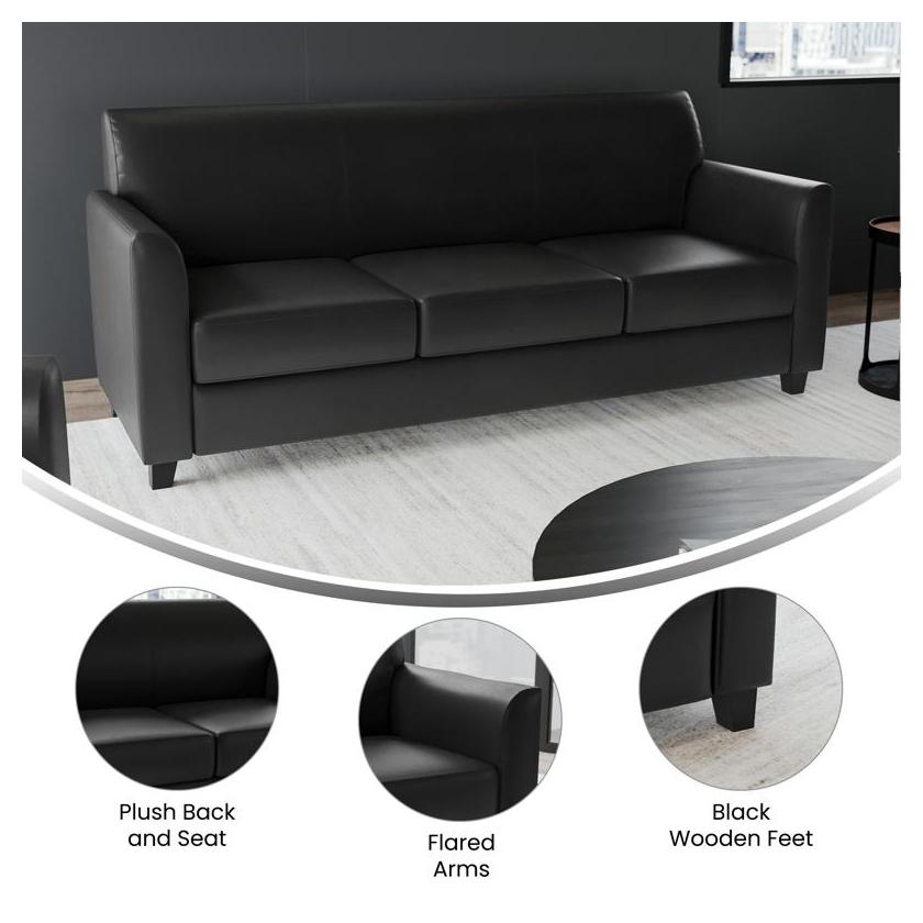 TITAN EMBASSY – ensemble réception fauteuil et canapé en LeatherSoft