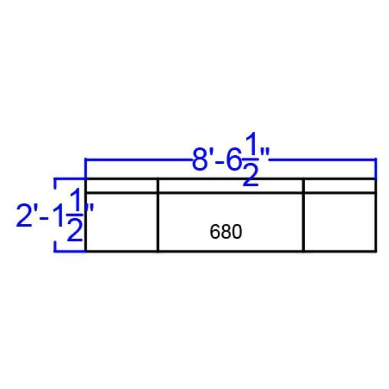 TITAN CEDRIC – configuration réception en LeatherSoft noir – 3 éléments