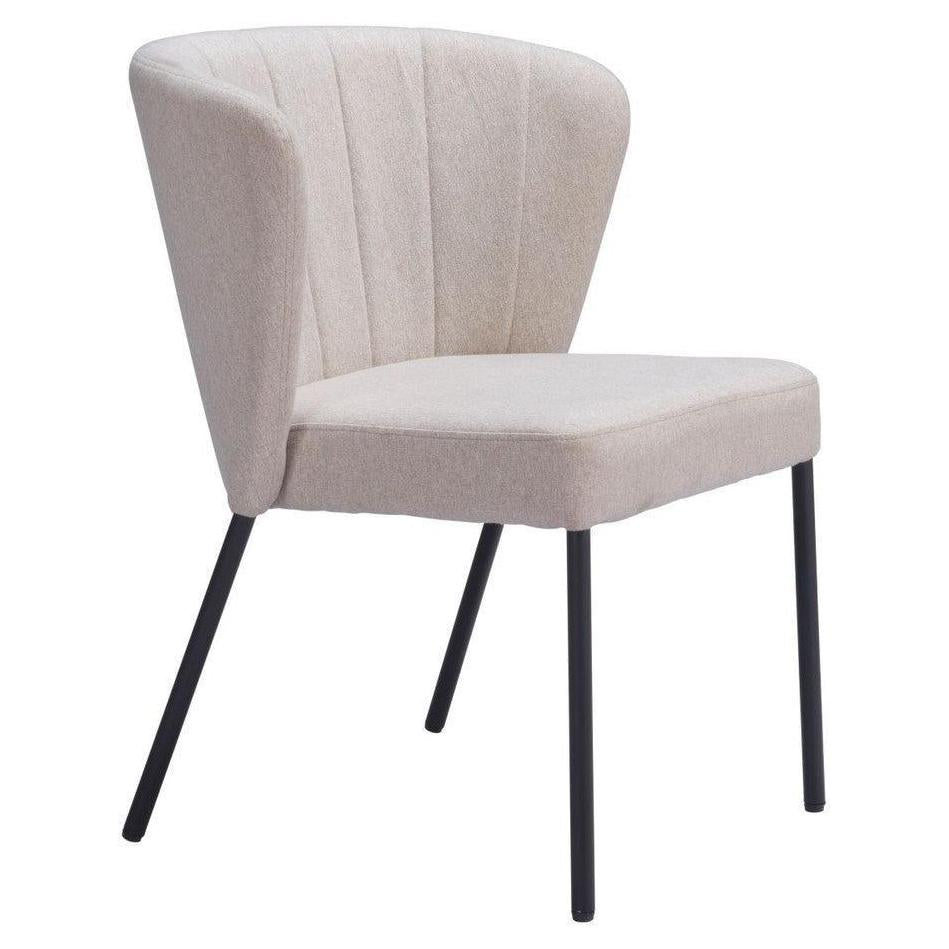 Silla de comedor acolchada Campbell