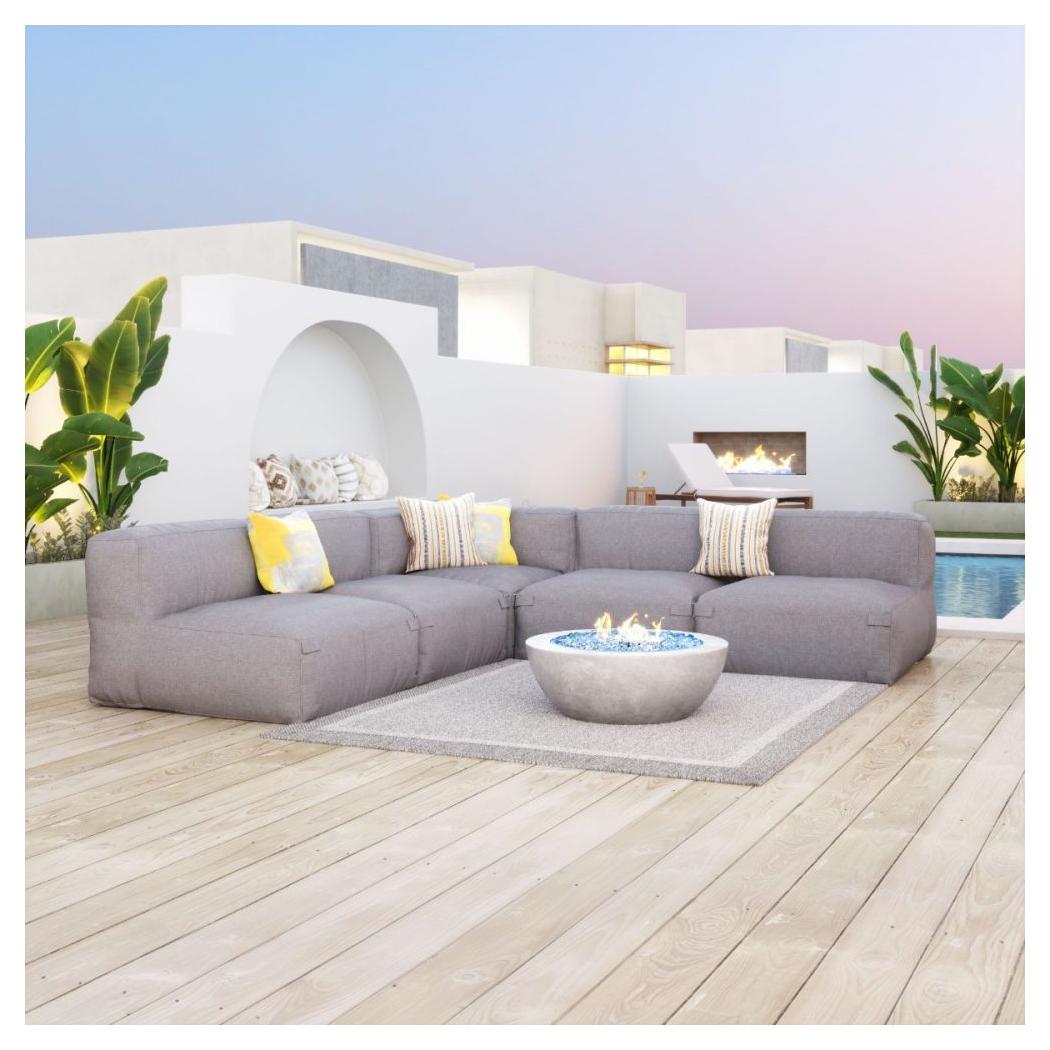 Sillón de esquina - color gris