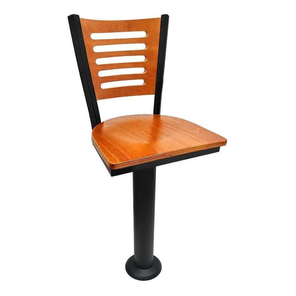 Taburete de altura de mostrador de restaurante G5 con base fija al suelo