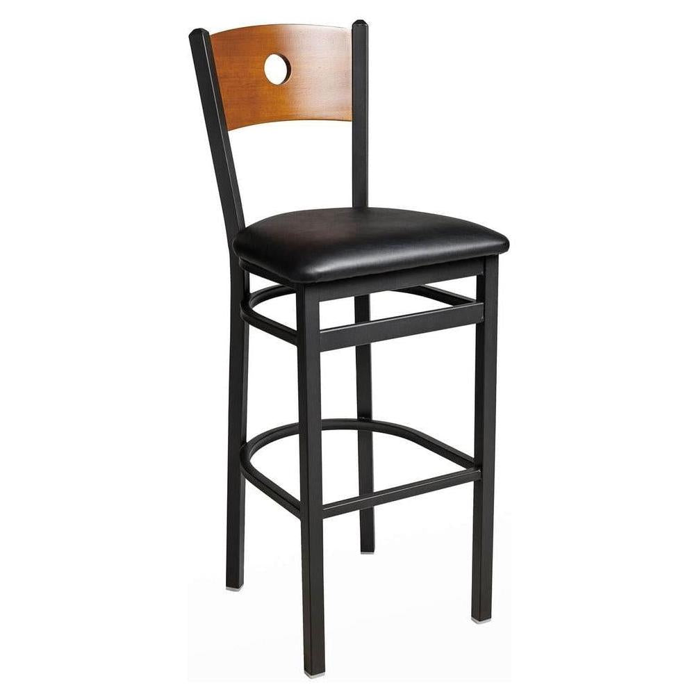 Tabouret de bar IGACE avec dossier bois