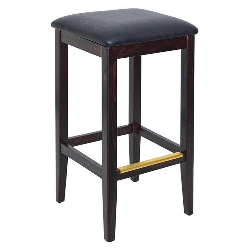 Tabouret de bar sans dossier à assise carrée GIACOMO