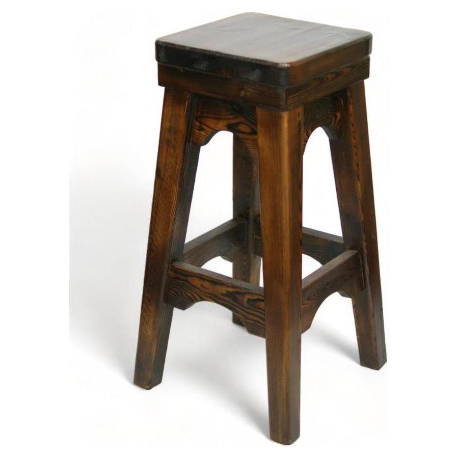 Tabouret de bar sans dossier finition pin européen